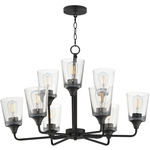Hudson Multi-Tier Chandelier - Black / Clear