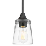 Hudson Mini Pendant - Black / Clear