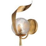 Firenze Wall Sconce - Gold Leaf / Clear Ribbed
