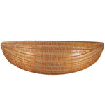 Bower Wall Sconce - Natural Aged Brass / Rattan