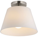 Hudson Convertible Semi Flush Ceiling / Pendant - Satin Nickel / Satin White