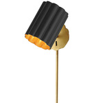 Primrose Wall Sconce - Gold Leaf / Black