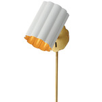 Primrose Wall Sconce - Gold Leaf / Matte White