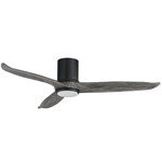 Woodwind Color-Select Hugger Ceiling Fan - Black / Grey Wood / Grey
