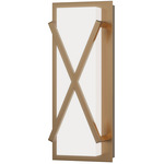 Dexter Wall Sconce - Natural Aged Brass / White