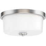 Fuller Ceiling Light - Satin Nickel / White