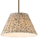 Dunbridge Pendant - Weathered Brass / Olive White / Olive White