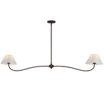 Saxon Linear Pendant - Oil Rubbed Bronze / White