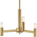 Emana Chandelier - Natural Aged Brass
