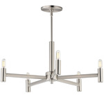Emana Chandelier - Satin Nickel