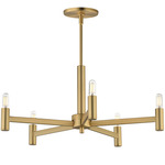 Emana Chandelier - Natural Aged Brass