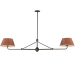 Dunbridge Linear Pendant - Antique Bronze / Rustic Beige / Rustic Beige