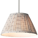 Dunbridge Pendant - Polished Nickel / Blue White / Blue White