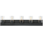 Lateral Bathroom Vanity Light - Black / Clear