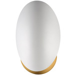 Maris Wall Sconce - Natural Aged Brass / White