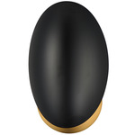 Maris Wall Sconce - Natural Aged Brass / Black