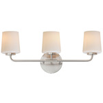 Durham Slim Bathroom Vanity Light - Satin Nickel / White