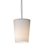 Durham Pendant - Polished Chrome / White
