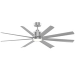Condor Color-Select LED Ceiling Fan - Satin Nickel / White