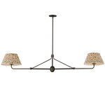 Dunbridge Linear Pendant - Antique Bronze / Olive White / Olive White