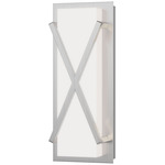 Dexter Wall Sconce - Satin Nickel / White