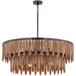 Marimba 2-Tier Pendant - Walnut