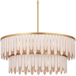 Marimba 2-Tier Pendant - Weathered White