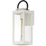 Nassau Vivex Outdoor Wall Sconce - White / Black / Clear