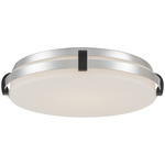 Arclume Color-Select Ceiling Light - Chrome / Dark Matte Black / Etched Opal