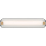 Arclume Bathroom Vanity Light - Dark Matte Black / Legacy Brass / Etched White
