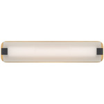 Arclume Bathroom Vanity Light - Legacy Brass / Dark Matte Black / Etched White