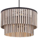 Esbelta Pendant - Dark Bronze / White Wash