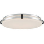 Arclume Color-Select Ceiling Light - Chrome / Dark Matte Black / Etched Opal