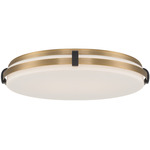 Arclume Color-Select Ceiling Light - Legacy Brass / Dark Matte Black / Etched Opal