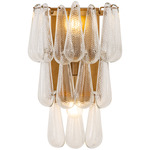 Vionne Wall Sconce - Legacy Brass / Clear
