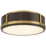 Lynca Color-Select Ceiling Light - Legacy Brass / Dark Bronze / Etched Opal