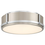 Lynca Color-Select Ceiling Light - Chrome / Brushed Nickel / Etched Opal