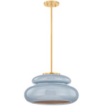 Pia Pendant - Aged Brass / Chateau Crackle