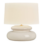 Pia Table Lamp - Aged Brass / Butter Crackle