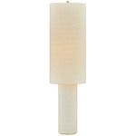 Sam Floor Lamp - Aged Brass / Textured Linen