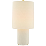 Sam Table Lamp - Aged Brass / Textured Linen