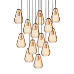 Anoli Multi Light Pendant - Nordic Gold / Gold