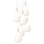Anoli Multi Light Pendant - Nordic Gold / Opal