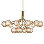 Apiales Chandelier - Brushed Brass / Optic Gold