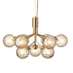 Apiales Chandelier - Brushed Brass / Optic Gold