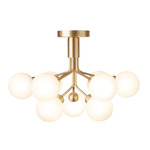 Apiales Ceiling Light - Brushed Brass / Brushed Brass / Opal