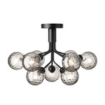 Apiales Ceiling Light - Satin Black / Optic Smoked