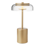 Blossi Mini Portable Table Lamp - Nordic Gold / Clear