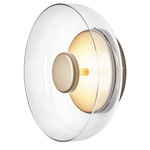 Blossi Wall Sconce - Nordic Gold / Clear