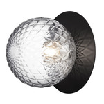 Liila Wall / Ceiling Light - Black / Optic Clear